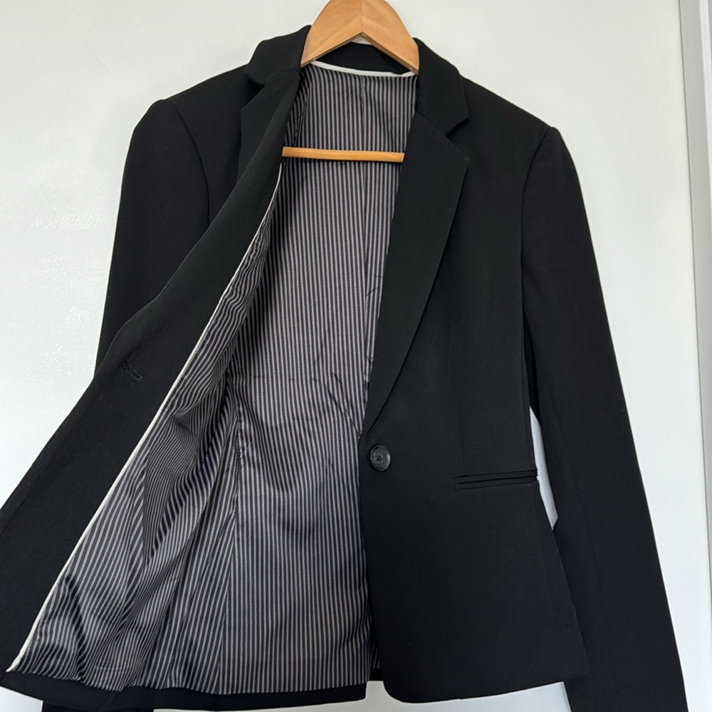 Express Notch Collar One Button Jacket Size 0 - image 5